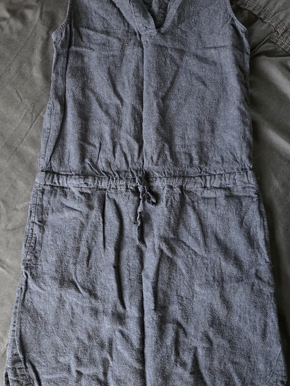Roots Navy Linen Dress